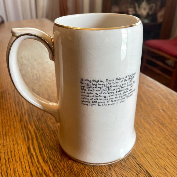 Stirling Castle Souvenir Beer Mug Stein by RWL of London, England - Picture 3 of 9